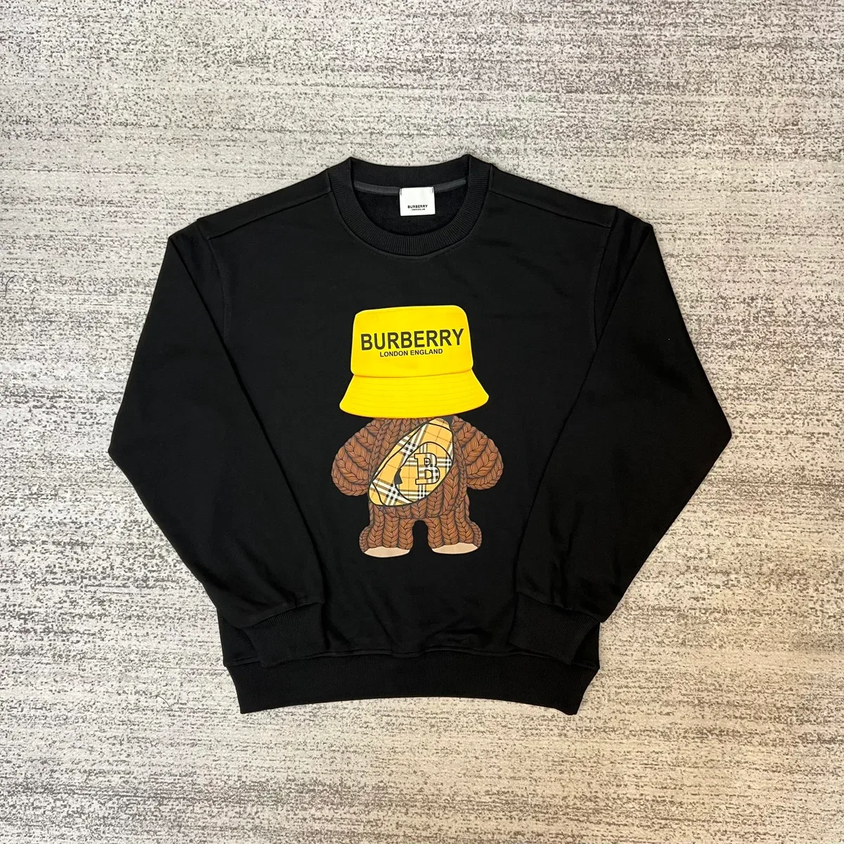 Burberry Burberry Black Bear Graphic Crewneck Sweatshirt Black - 1