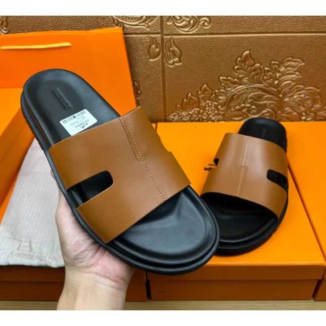 Hermès Hermès Birkin Brown Leather Sandals Brown