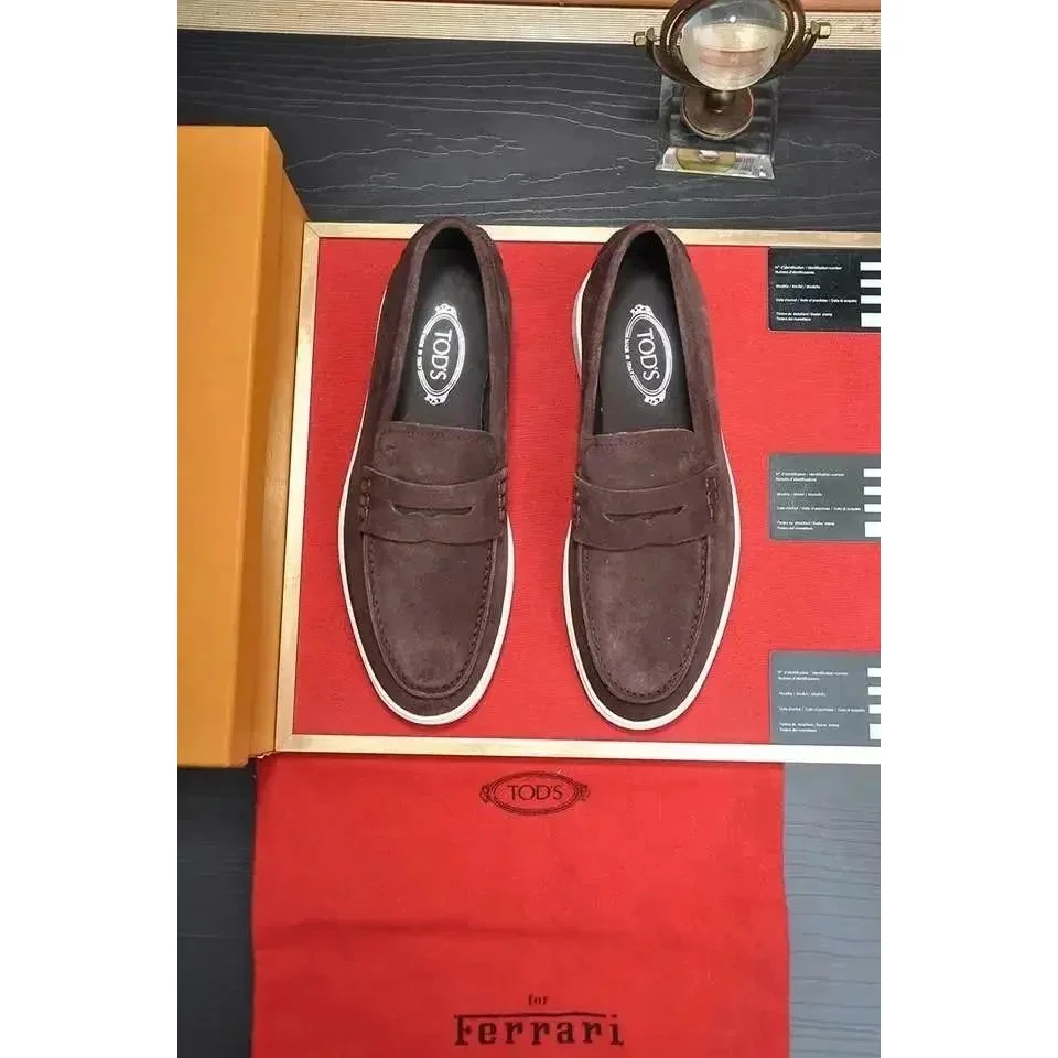 Tod's Tods T-Strap 35 Brown Loafers Brown