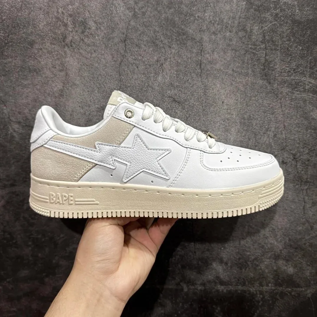 A Bathing Ape A Bathing Ape BAPE STA Baikaqi Sneakers White - 1