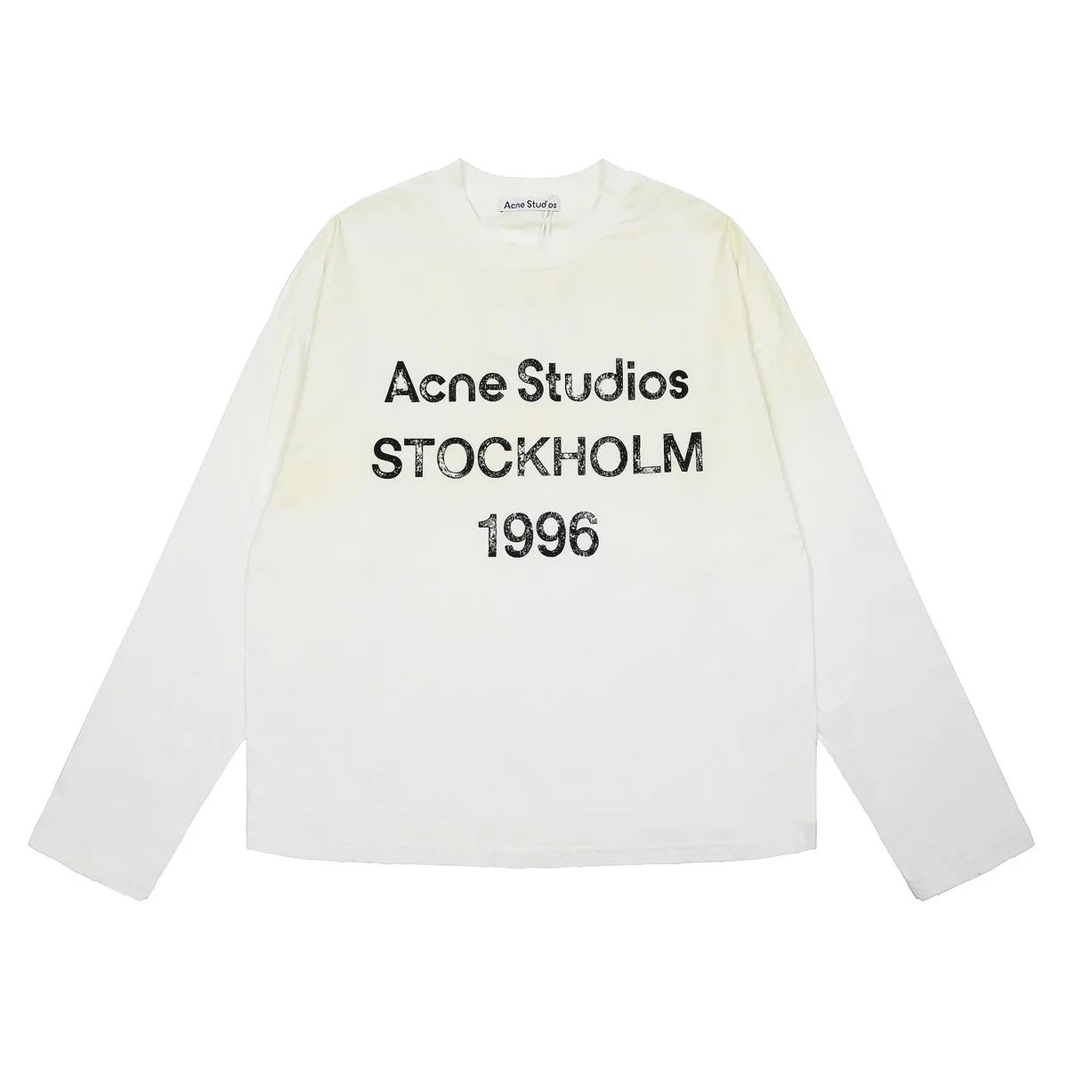 Acne Studios Acne Studios Stockholm 1996 White Long Sleeve T-Shirt White - 1