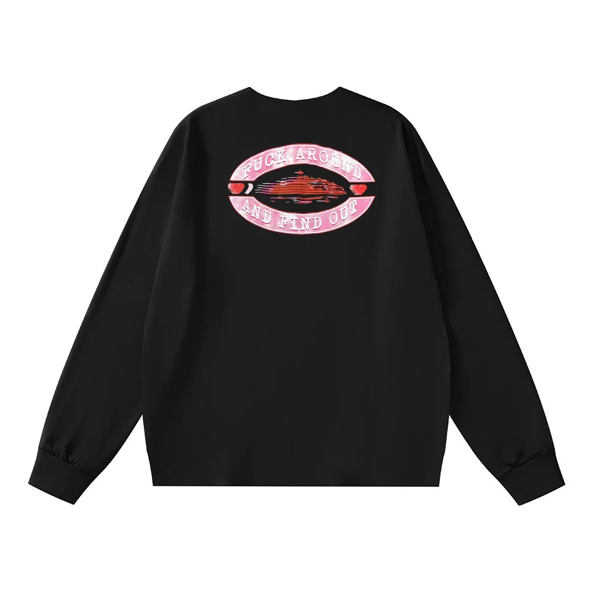Other Black 'Fuck Around and Find Out' Long Sleeve T-Shirt Black - 1