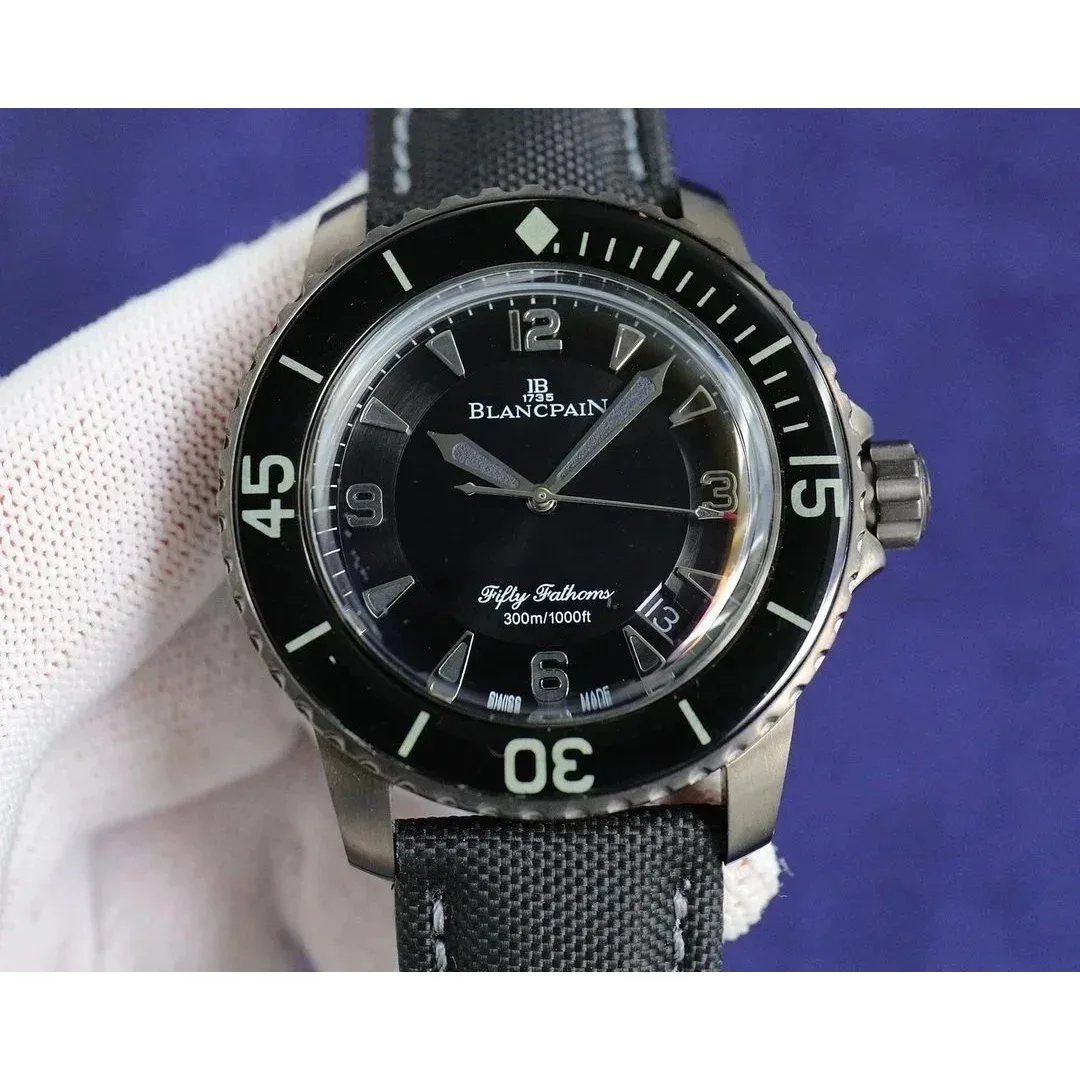Blancpain Blancpain Fifty Fathoms Black Titanium Watch Black - 1