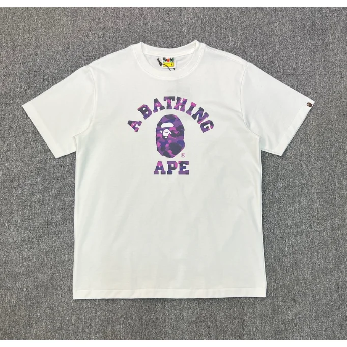 A Bathing Ape A Bathing Ape BAPE STA Camo Logo T-Shirt White White - 1