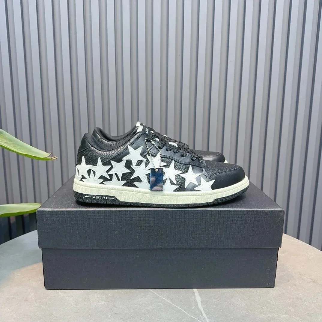Amiri Amiri AMRI Black & White Star Low Sneakers Black - 1