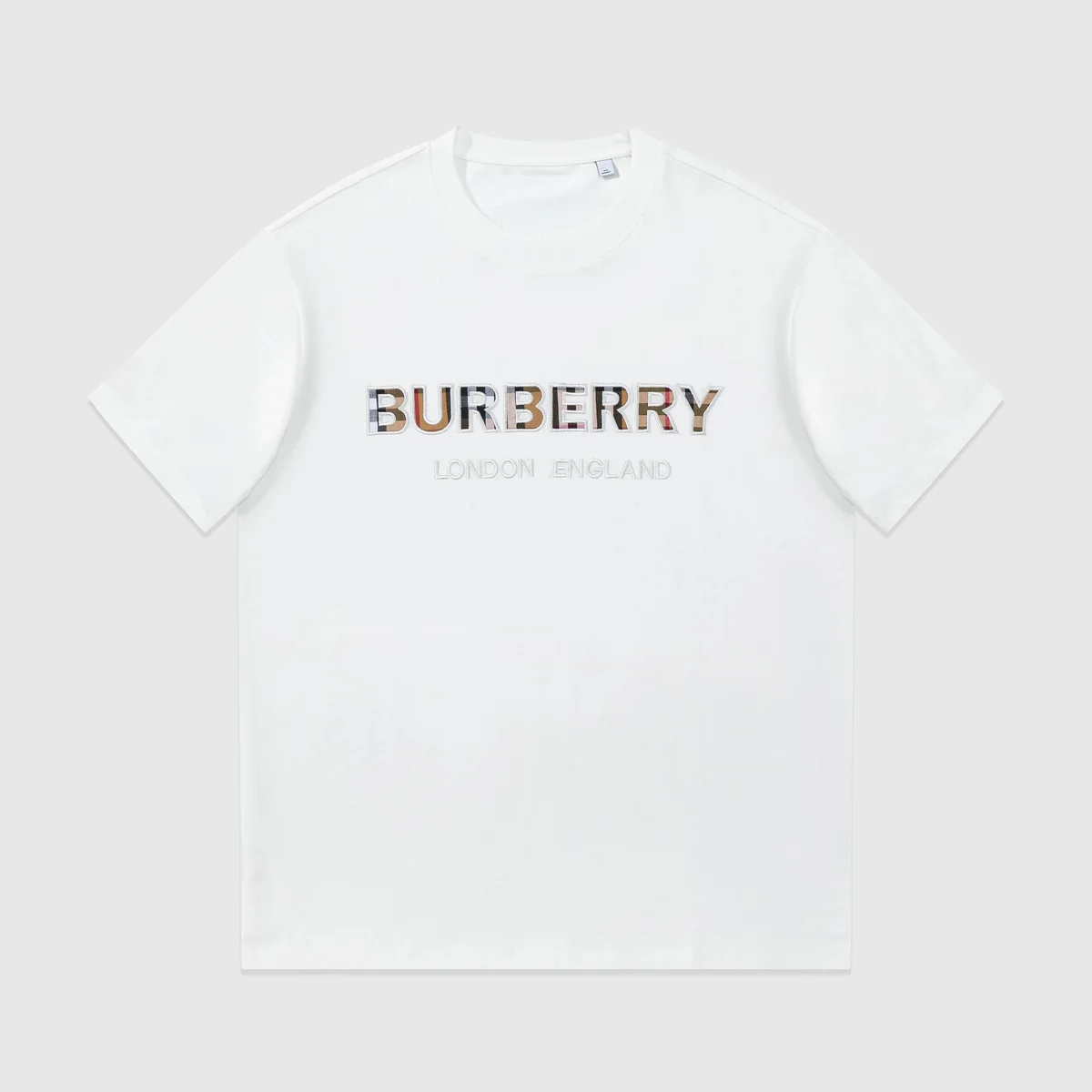 Burberry Burberry Vintage Check White Logo T-Shirt White