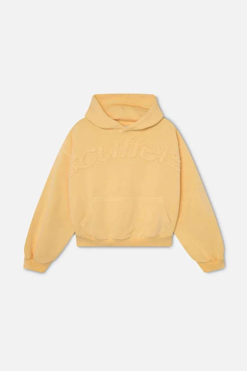 Other Unisex Yellow 'Scuffers' Embroidered Hoodie Yellow - 1