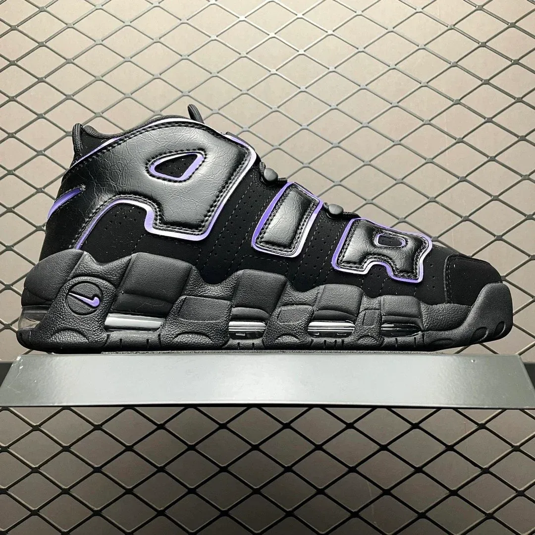 Nike Nike Air More Uptempo Black/Purple Sneakers Black