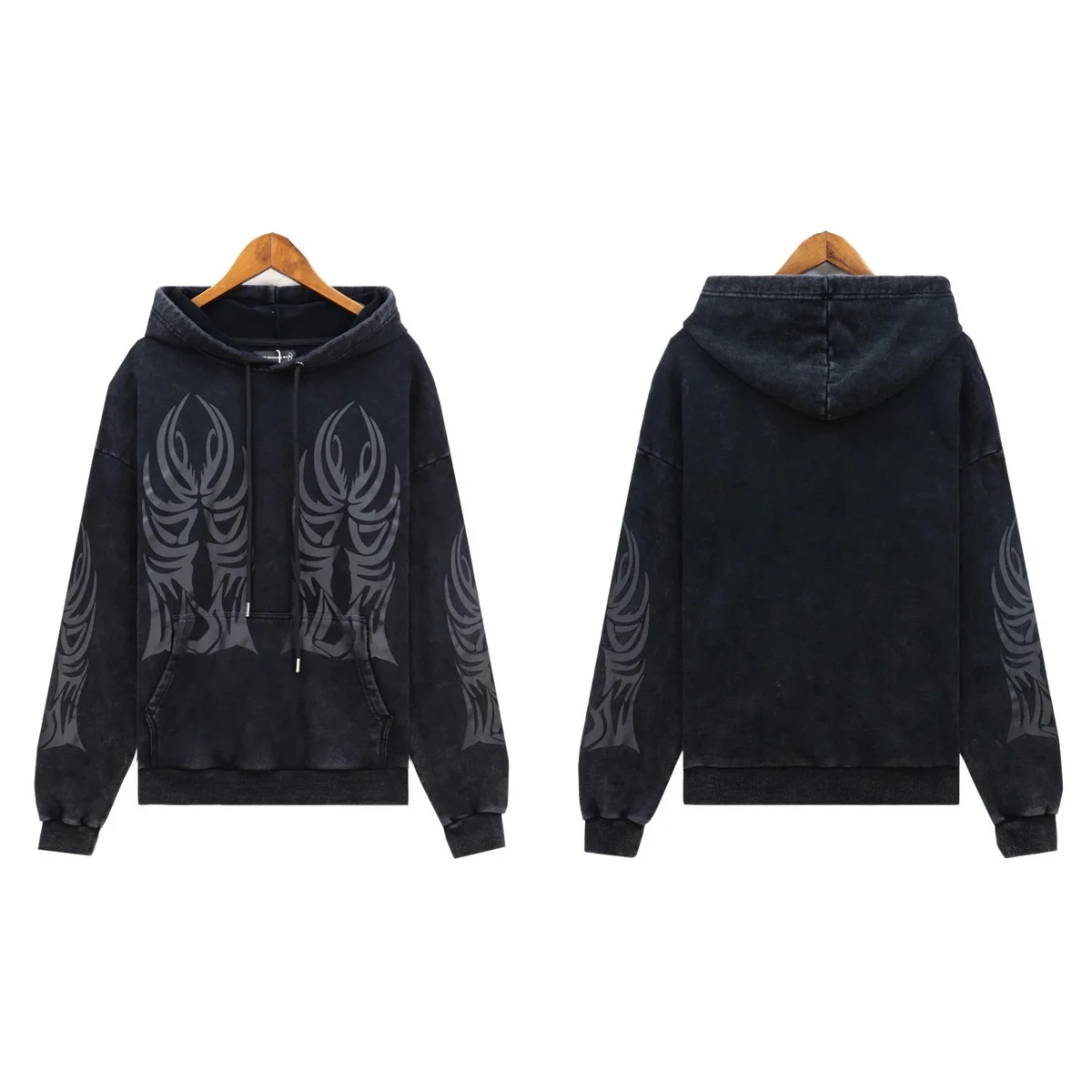 Other 509 Washed Black Hoodie Black - 1