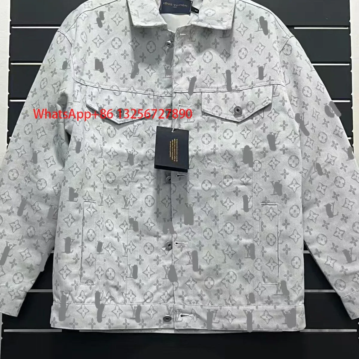 Louis Vuitton Louis Vuitton Monogram Light Grey Jacket Grey
