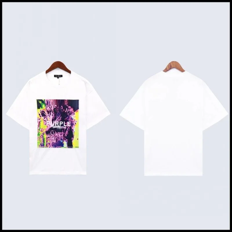 Other Purple Brand P001 White Graphic T-Shirt White - 1