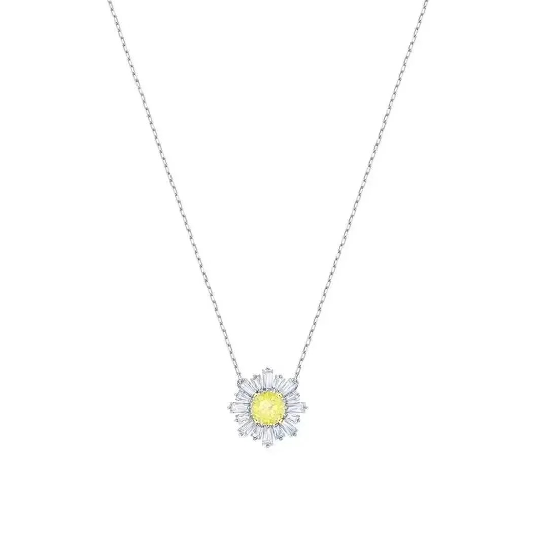 Other BB-13 Yellow Floral Pendant Necklace Yellow - 1
