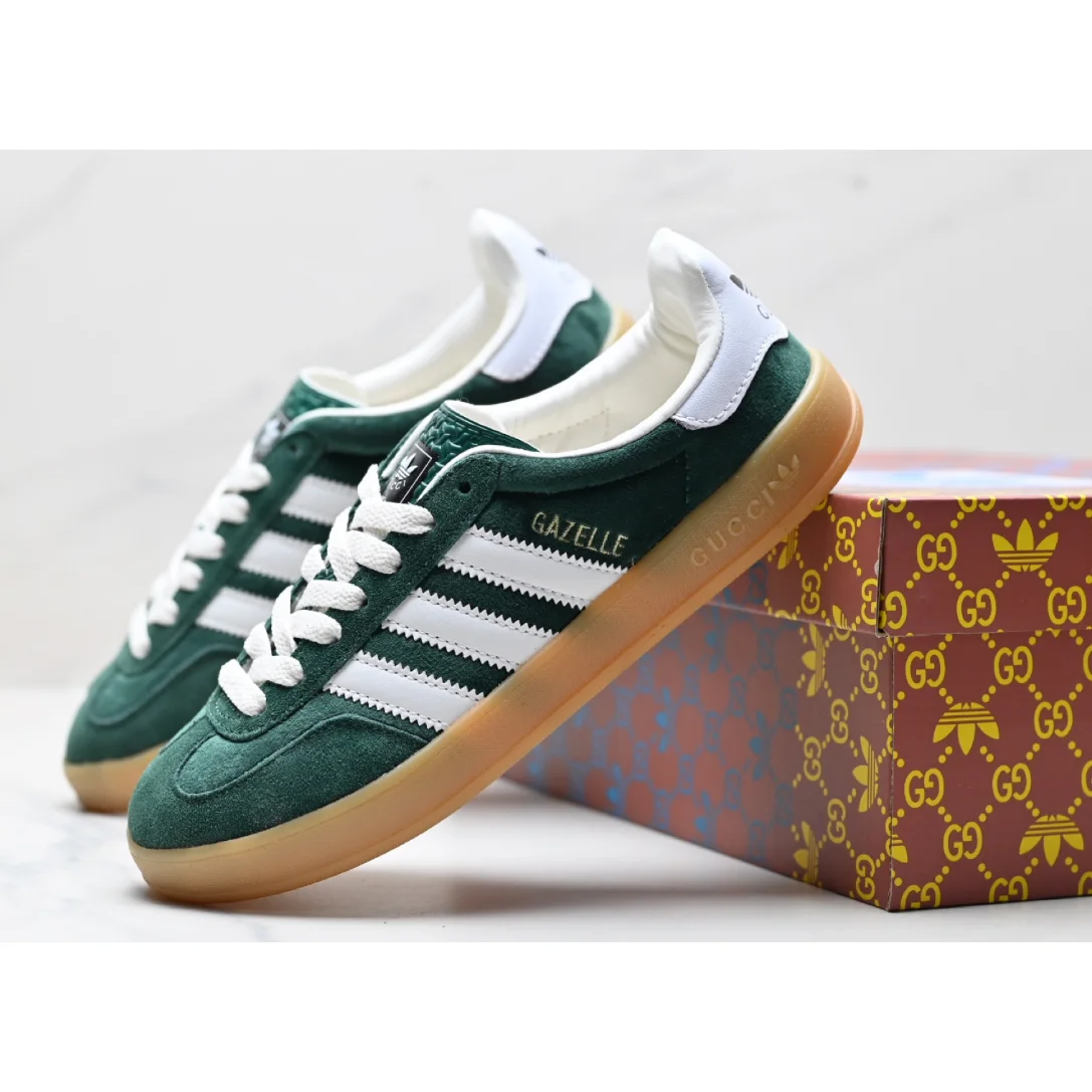 Adidas Adidas Gazelle Green White Gum Sneakers Green