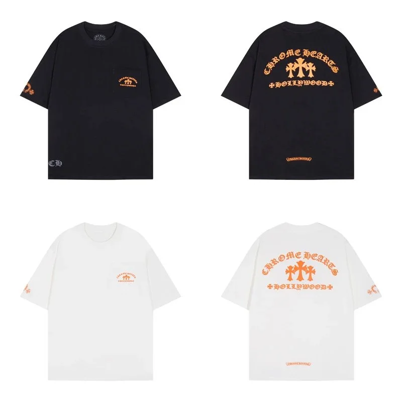 Chrome Hearts Chrome Hearts CH Cross White/Orange T-Shirt White