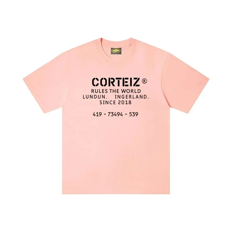 Corteiz Corteiz Rules the World Peach T-Shirt Multicolor - 1