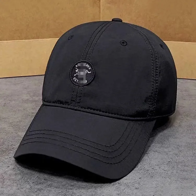 Other Black Circular Logo Baseball Cap Black - 1
