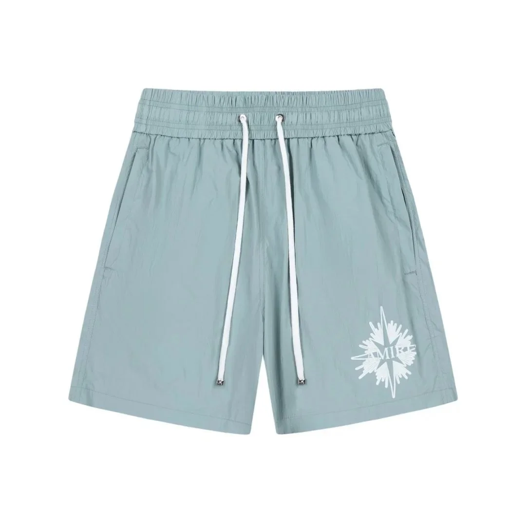 Amiri Amiri Compass Star Shorts Mint Green Green