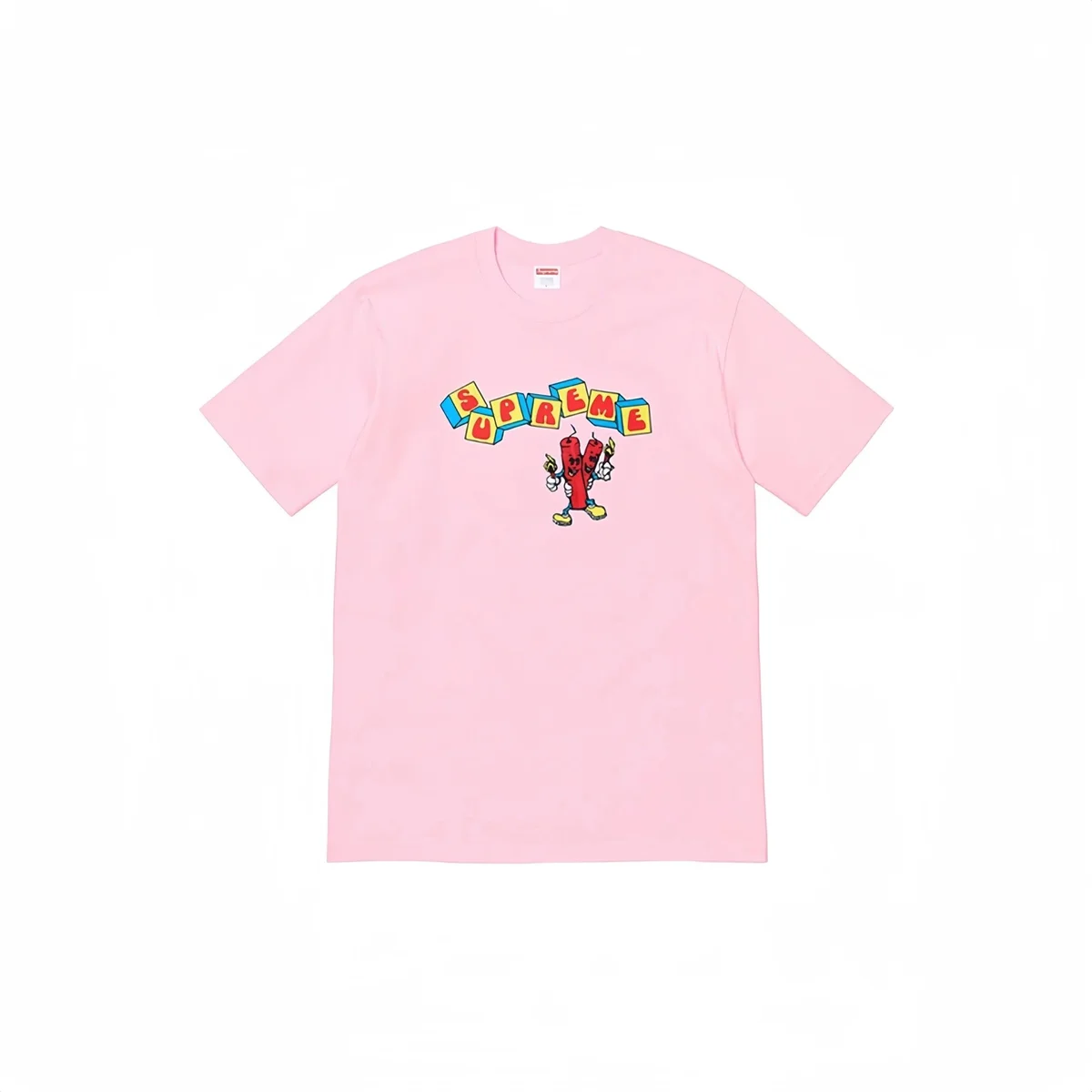 Supreme Supreme Pink Bomb Logo T-Shirt Pink - 1