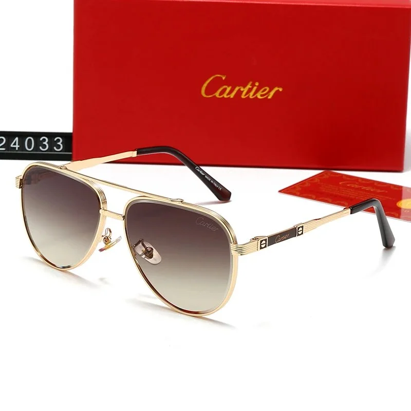 Cartier Cartier Soleil Blanc Gold Gradient Sunglasses Gold - 1