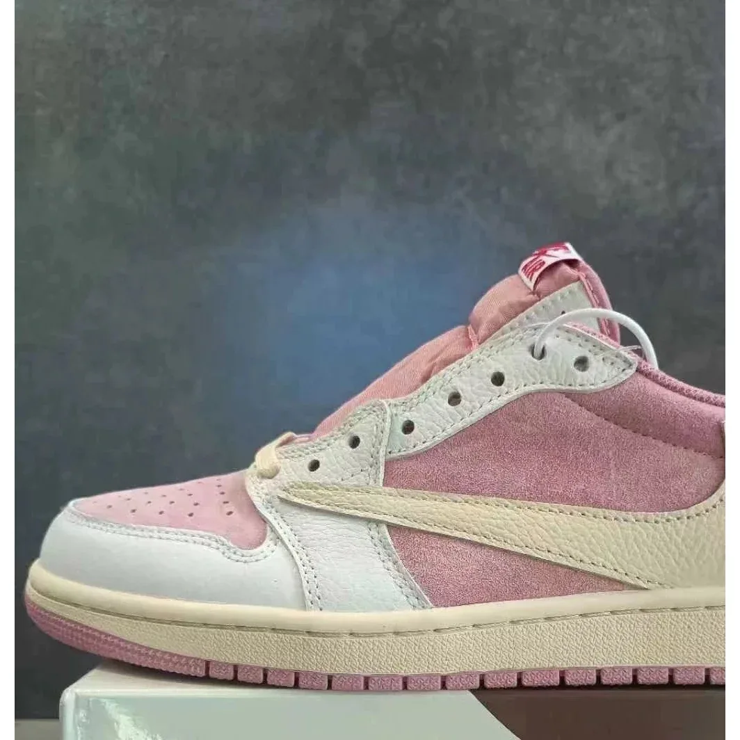 Nike Nike Air Jordan 1 Low White Pink Sneakers Pink - 1