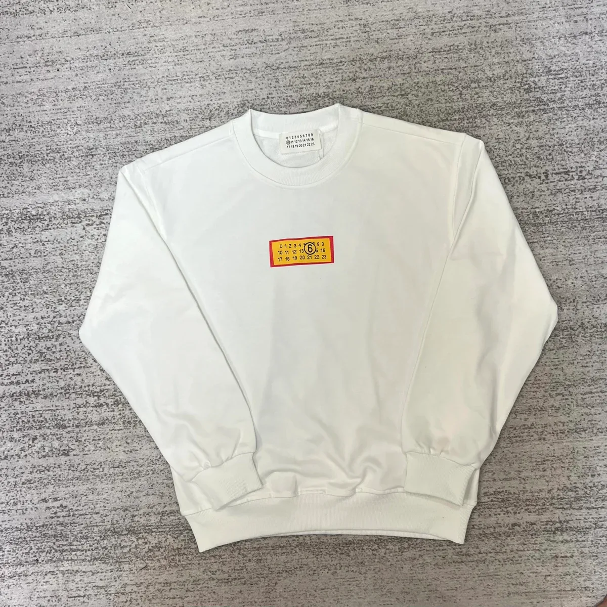 Maison Mihara Yasuhiro Maison Mihara Yasuhiro White Lottery Ticket Sweatshirt White - 1