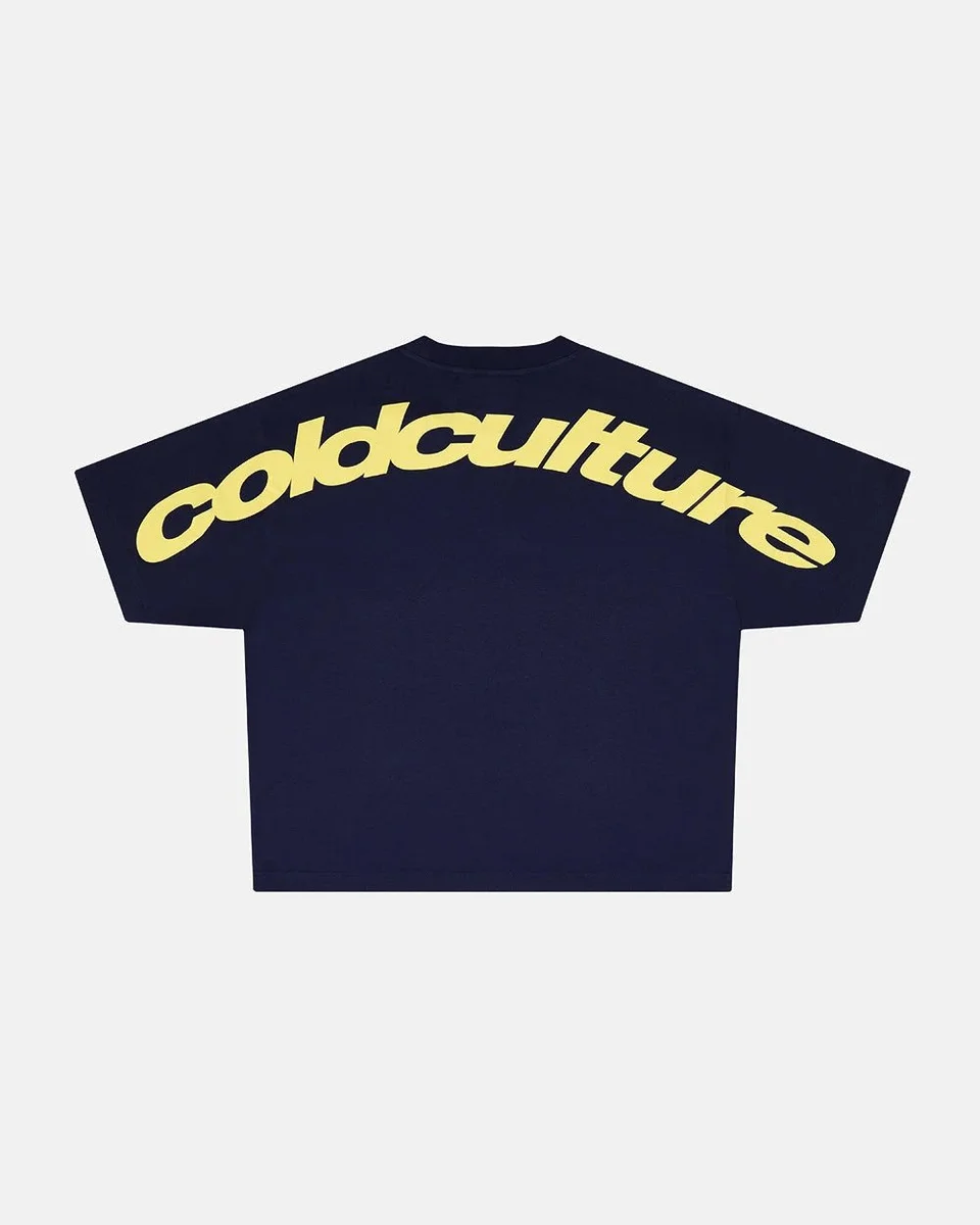 Cold Culture Cold Culture Deep Blue 'coldculture' T-Shirt Navy - 1