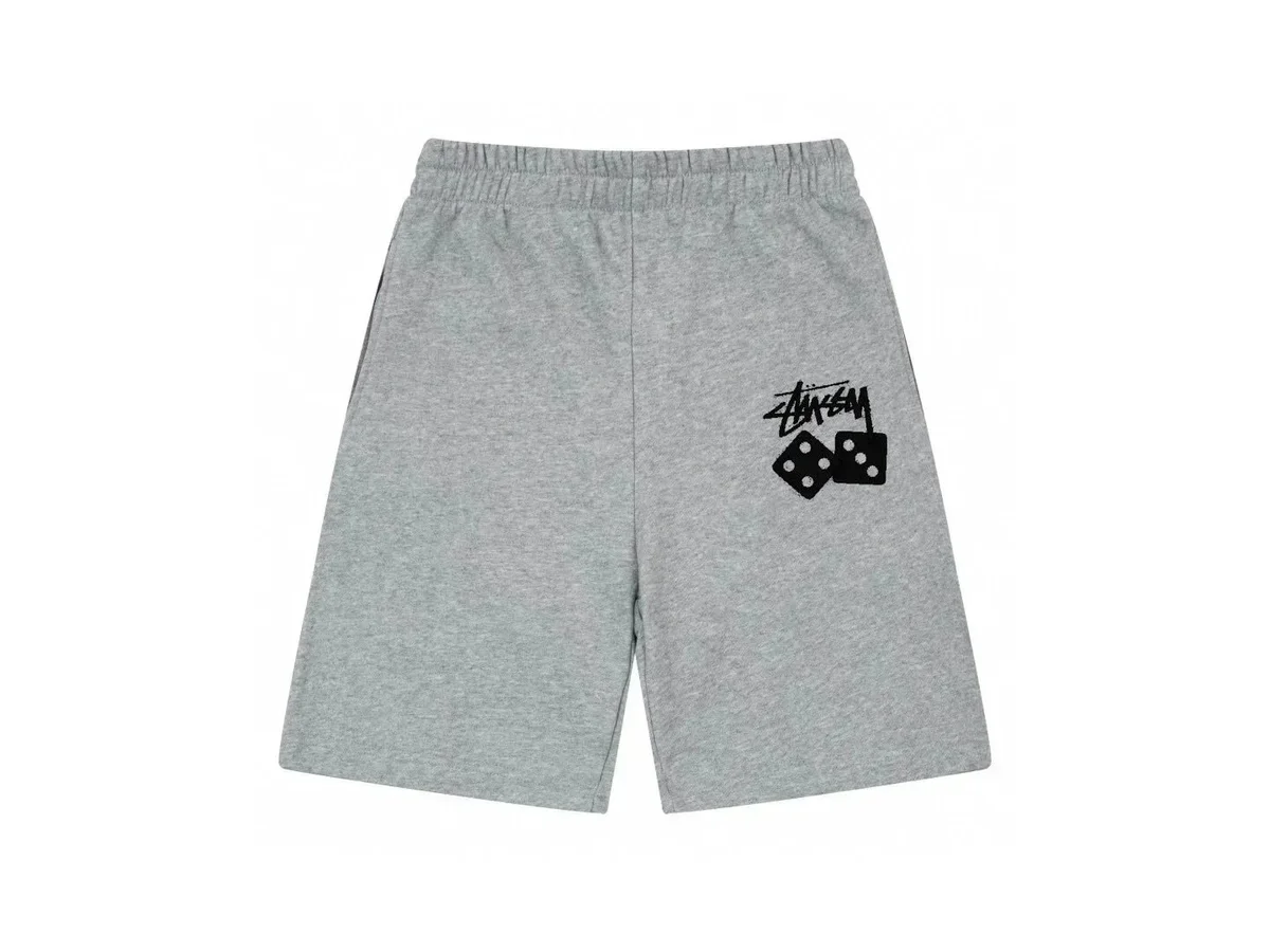 Stussy Stussy Stüssy Dice Graphic Shorts Grey Grey - 1