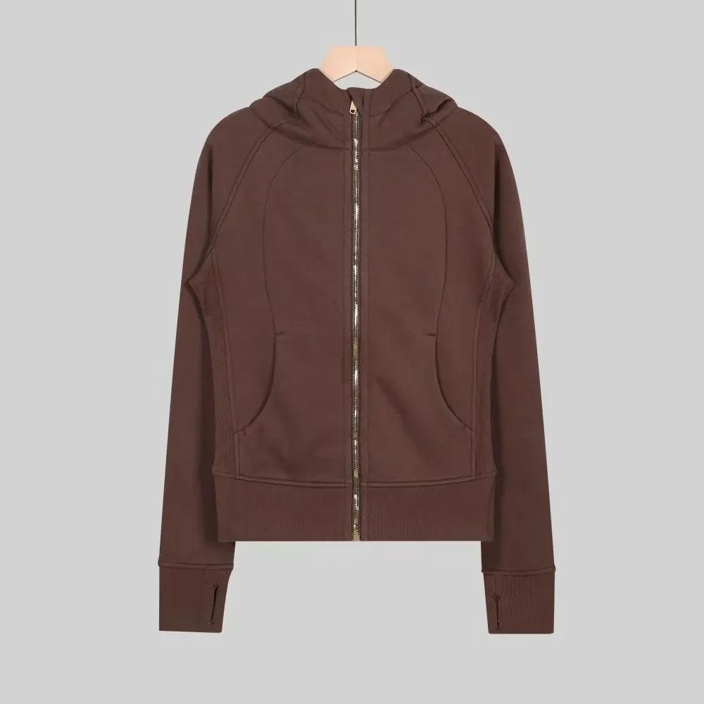 Lululemon Brown/Gold Zip Hoodie