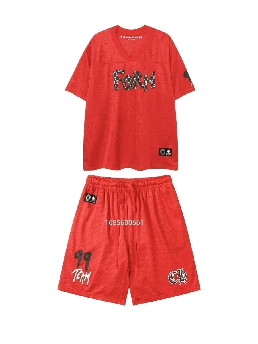 Chrome Hearts Chrome Hearts 30 Red Mesh Co-ord Set Red