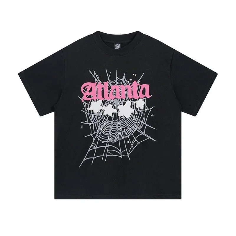Other Black Atlanta Web Print T-Shirt Black - 1