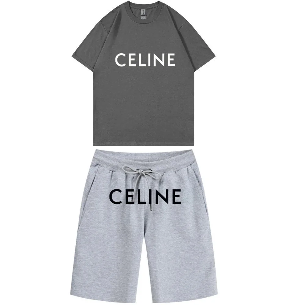 Celine Celine Grey Logo Co-ord Set Grey