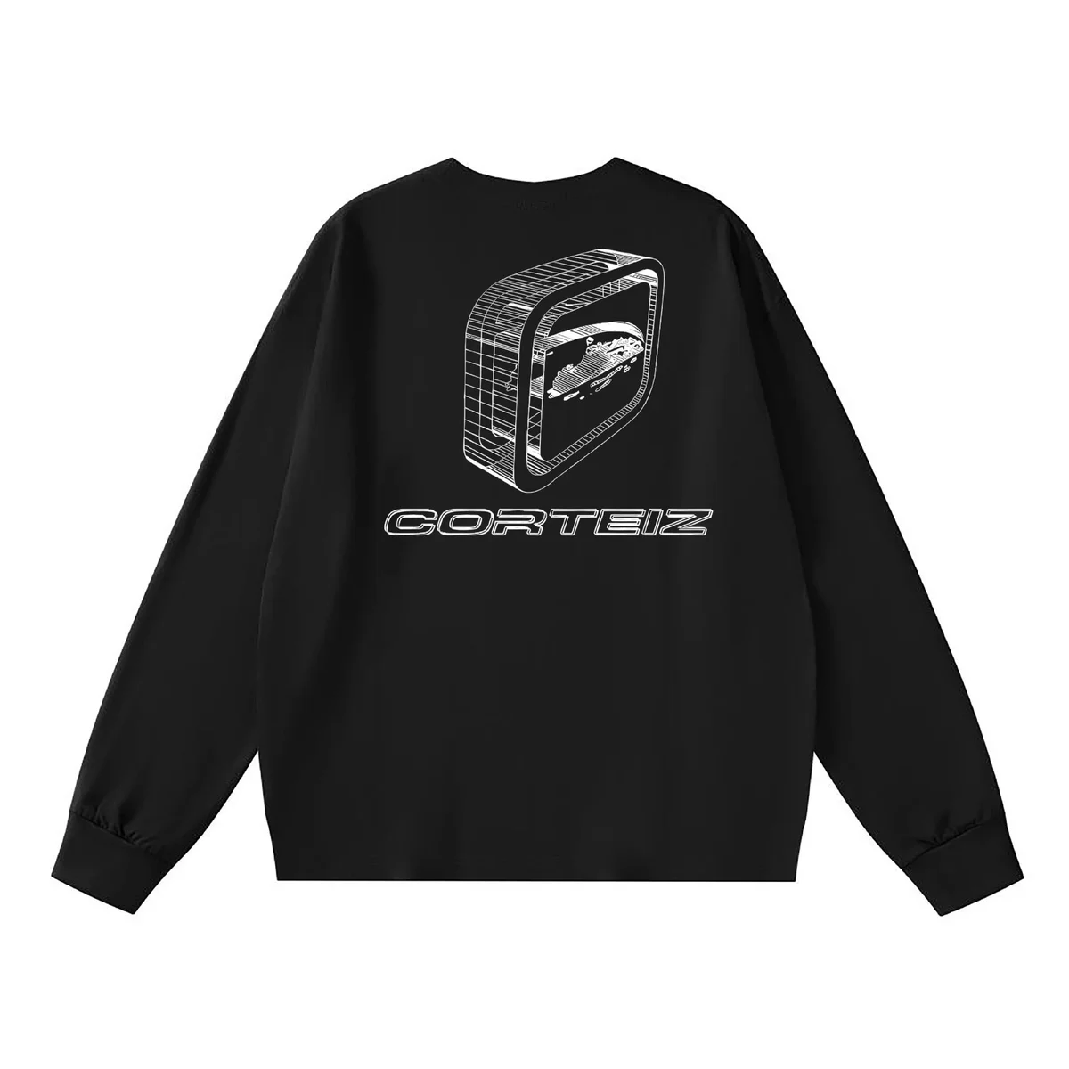 Corteiz Corteiz Black Graphic Long Sleeve T-Shirt Black - 1