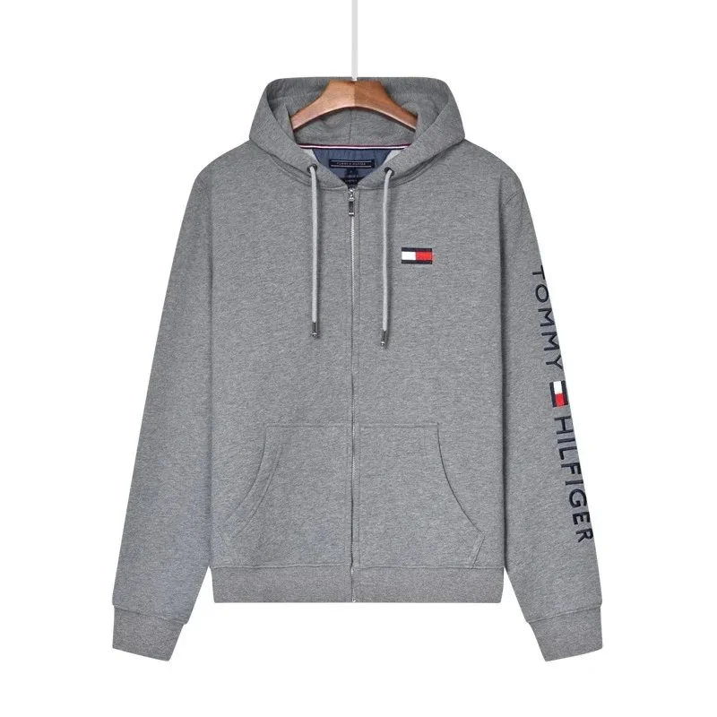 Tommy Hilfiger Tommy Hilfiger Grey Classic Logo Hoodie Grey - 1