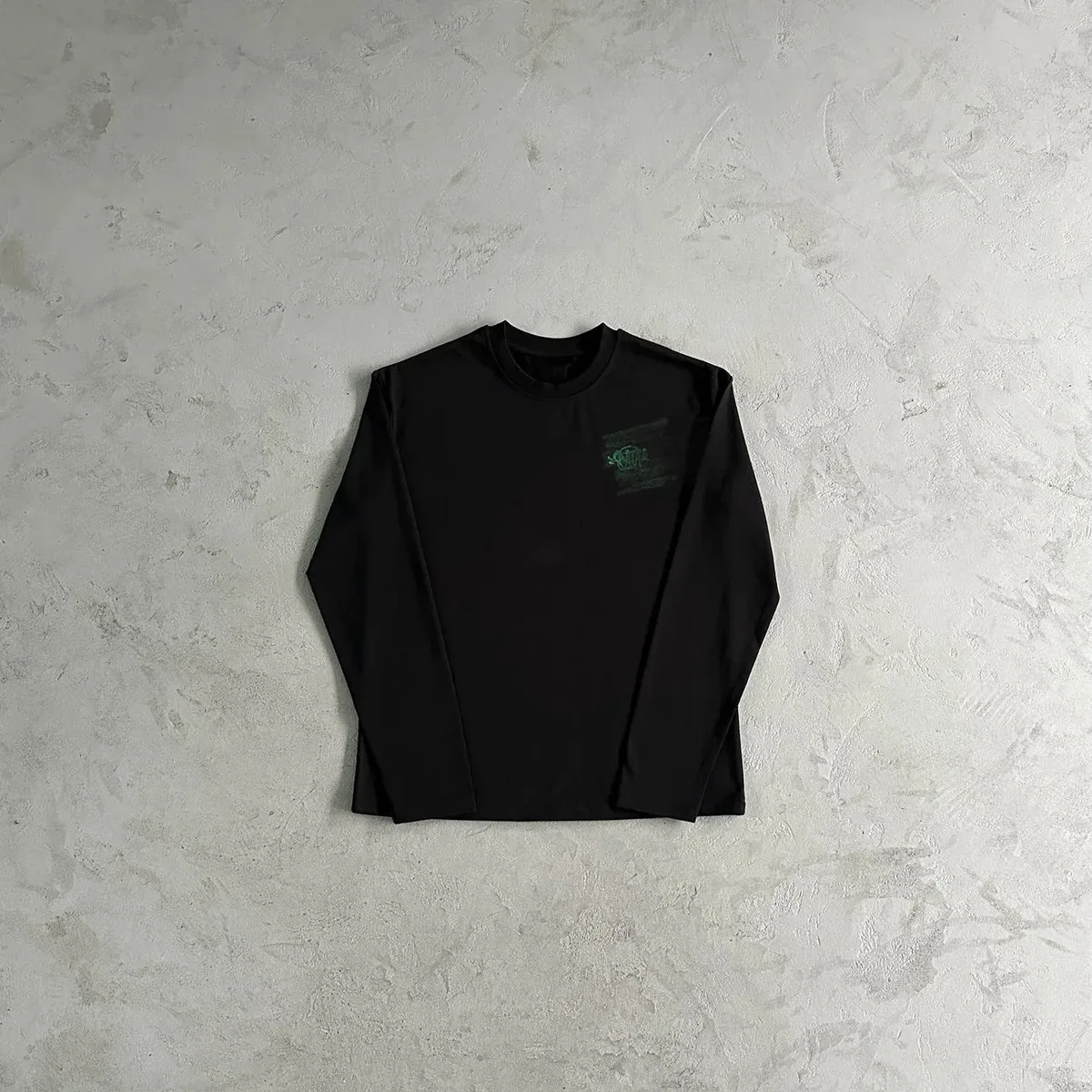 Other Black Long Sleeve T-Shirt with Green Graphic Black - 1
