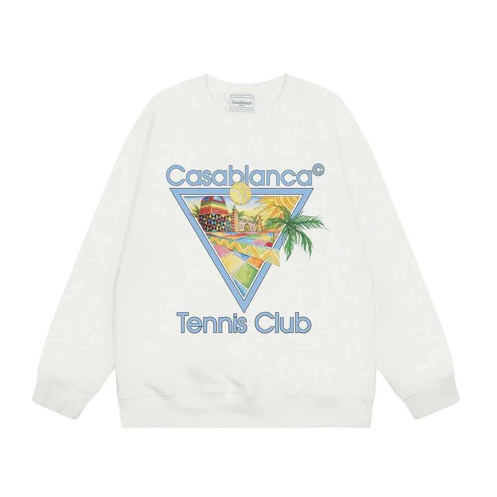 Casablanca Casablanca Tennis Club White Graphic Sweatshirt White - 1