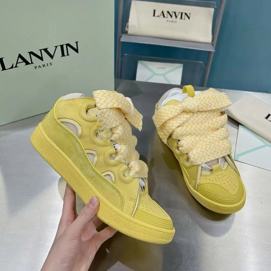 Lanvin Lanvin Yellow Custom Sneakers Yellow - 1