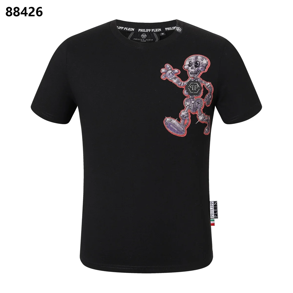 Philipp Plein Philipp Plein Skull 13 Black T-Shirt Black - 1