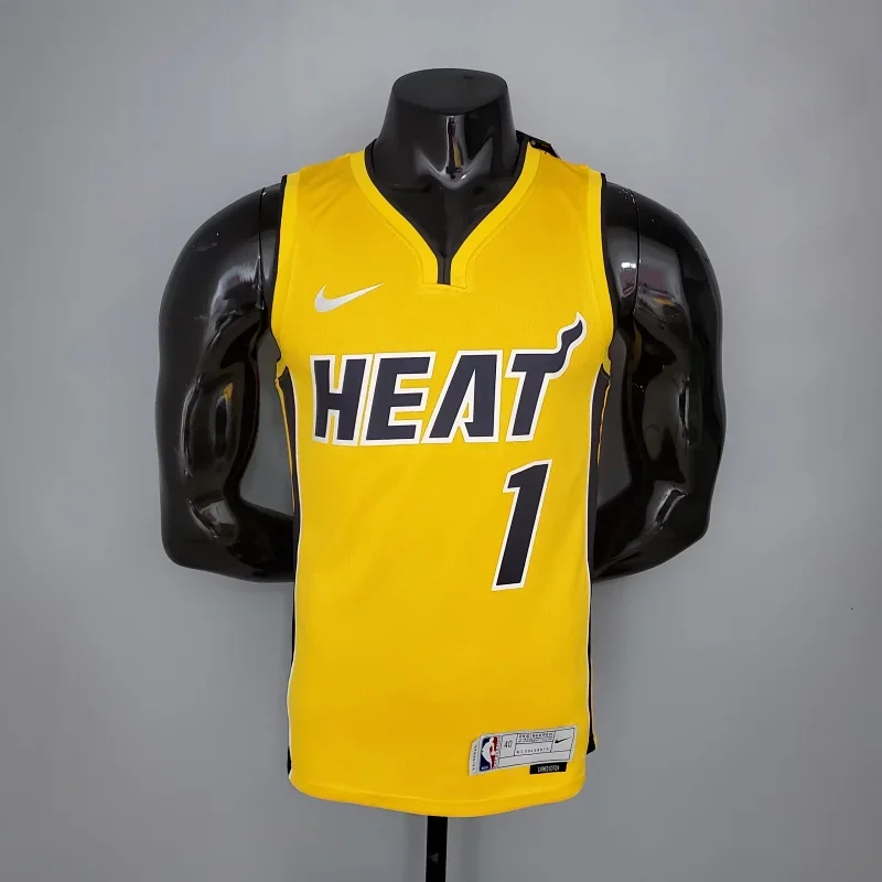 Nike Nike Heat 1 NBA Jersey Yellow Yellow - 1