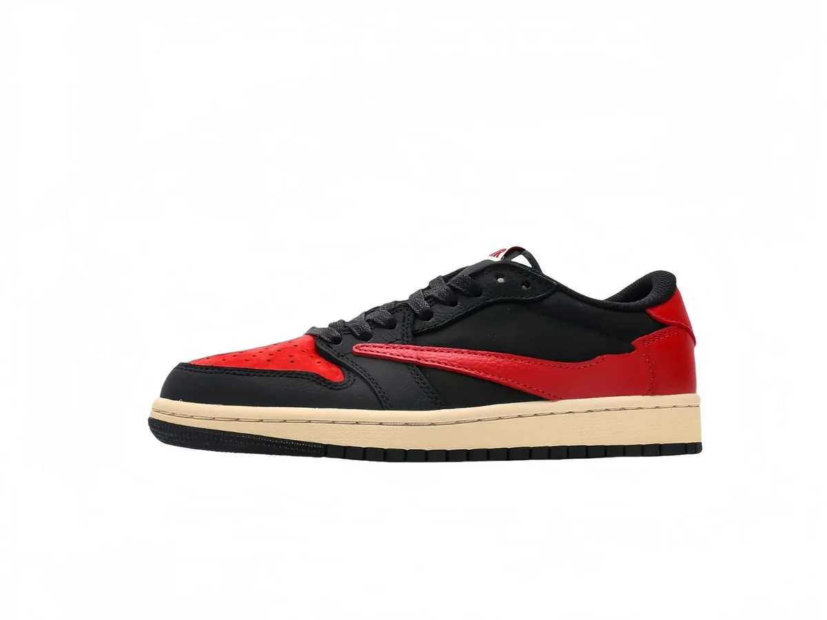 Nike Nike Air Jordan 1 Low Travis Black Red Sneakers Black - 1