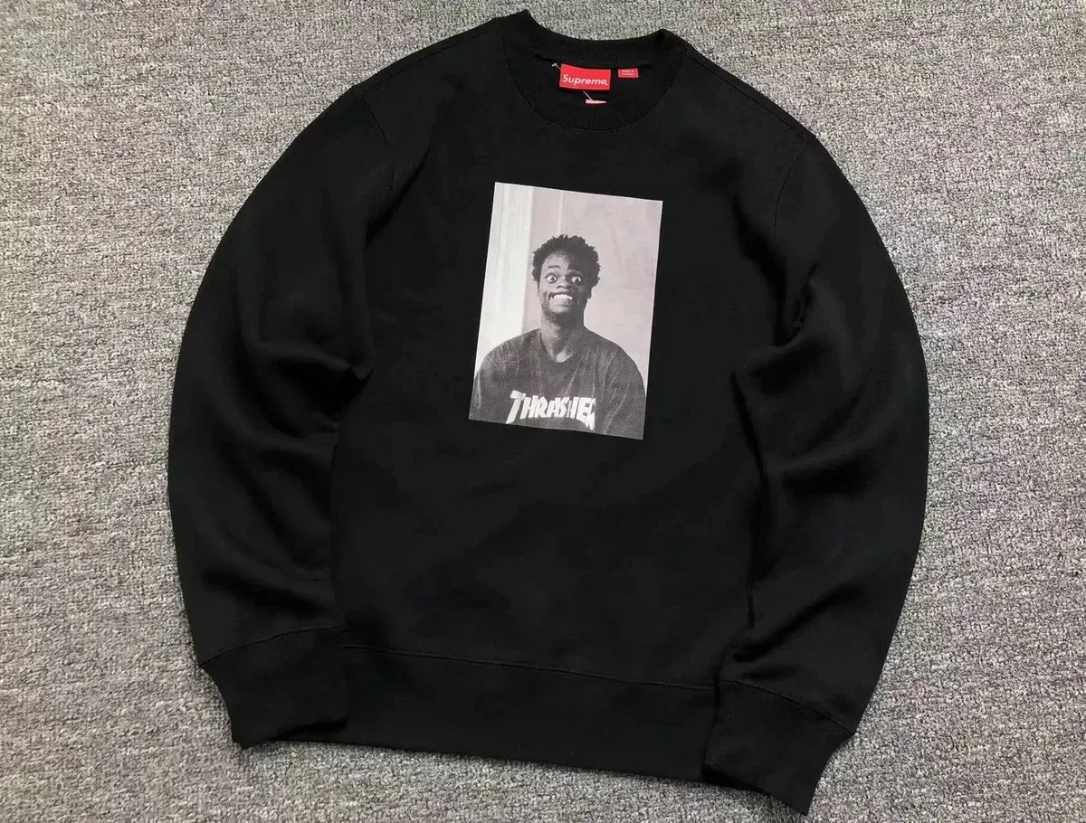 Supreme Supreme Thrasher Graphic Crewneck Black Sweatshirt Black - 1