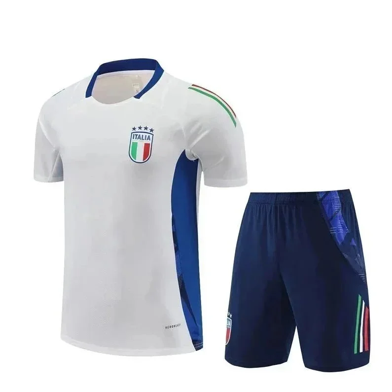 Adidas Adidas Italia Classic Football Jersey & Shorts Set White - 1