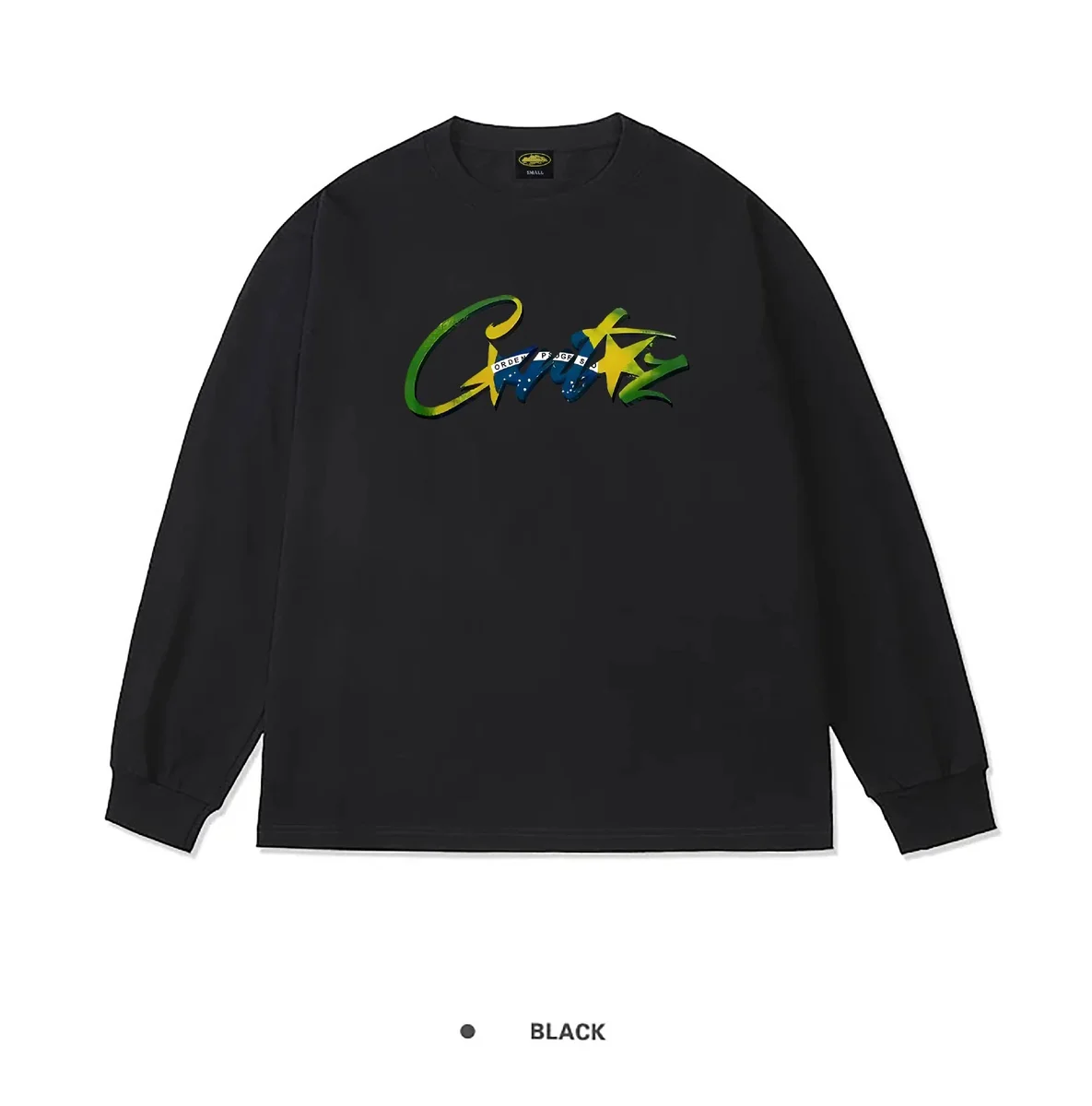 Other Black 'Civik' Long Sleeve T-Shirt Black - 1