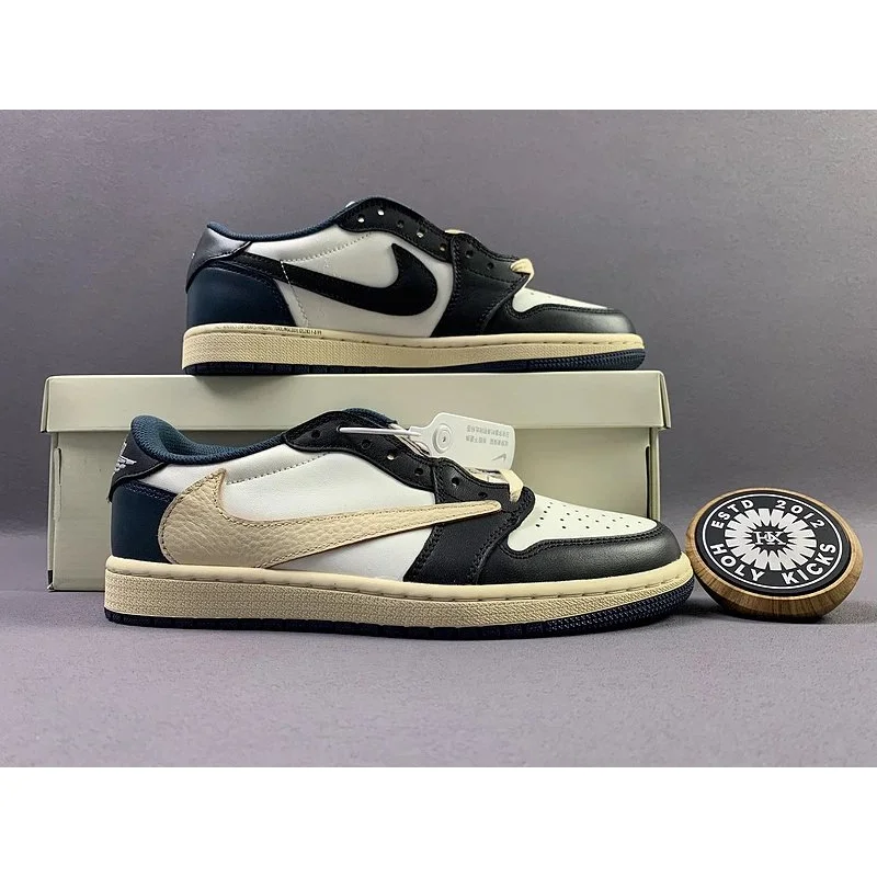 Jordan Jordan Air Jordan 1 High Travis Scott x Cactus Jack Black/White/Beige Sneakers Multicolor