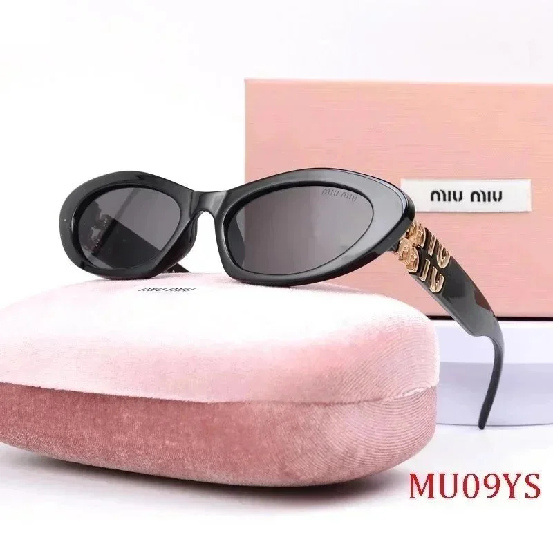 Miu Miu Miu Miu MU09YS Black Cat-Eye Sunglasses Black - 1
