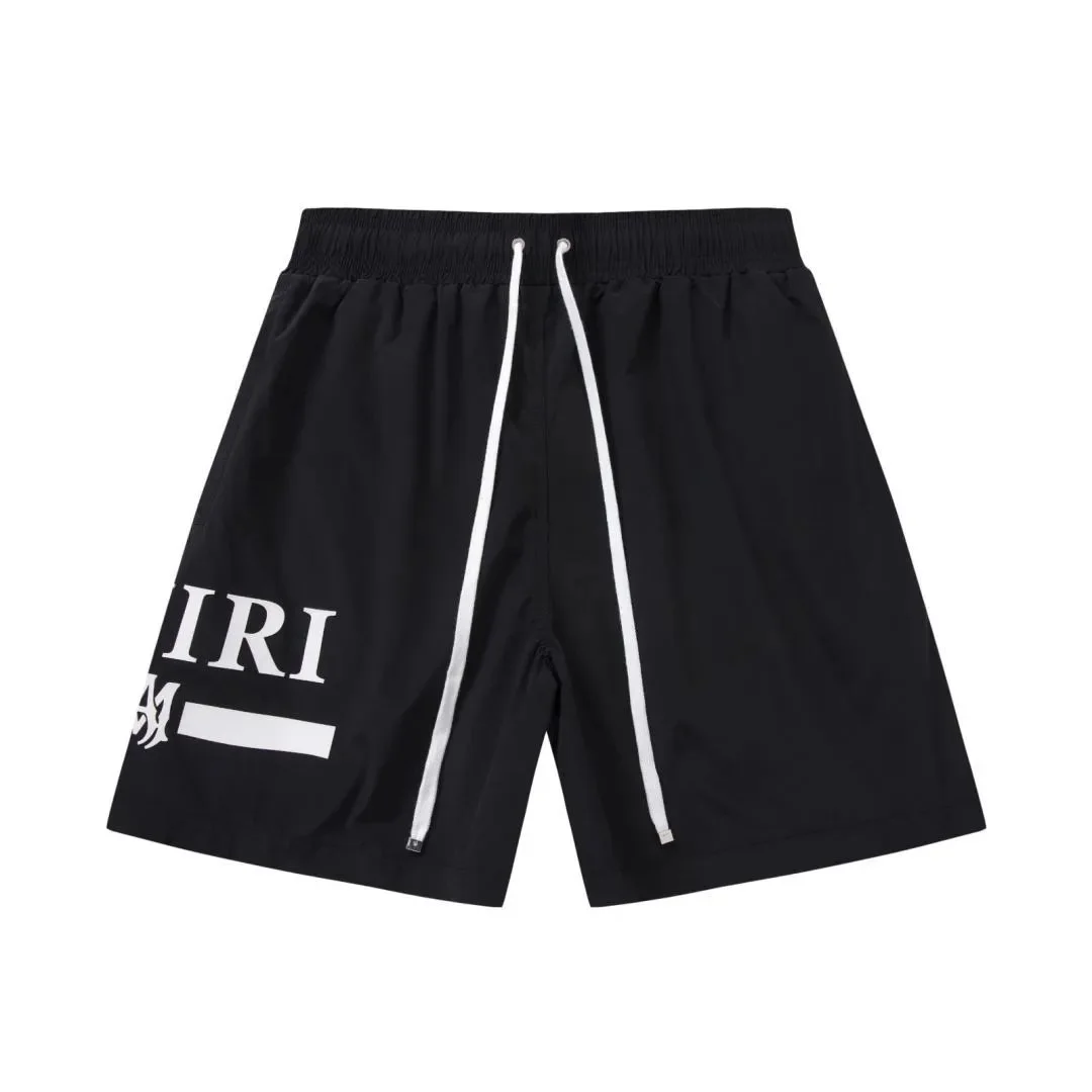 Amiri Amiri MX1 Black Letter Print Shorts Black - 1