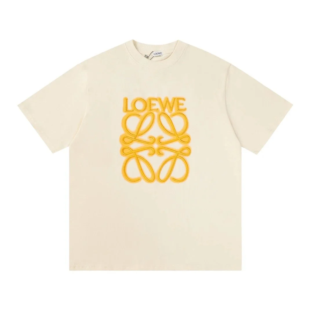 Loewe Loewe Anagram Cream T-Shirt Cream - 1