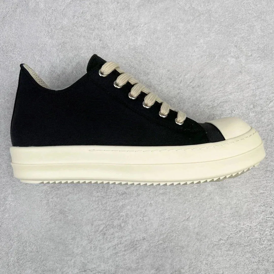 Rick Owens Rick Owens Geobasket Black/Cream Platform Sneaker Black - 1