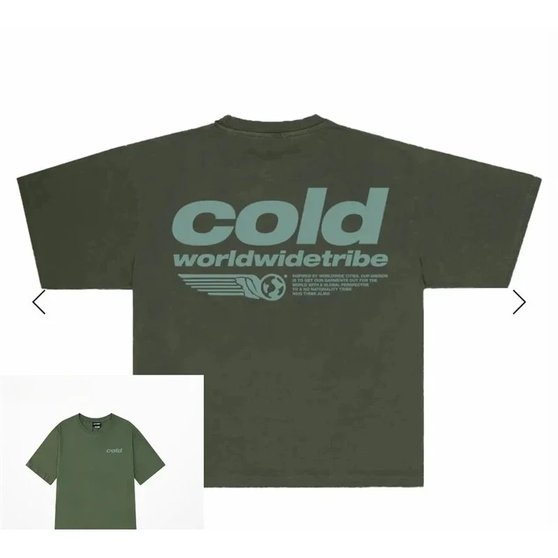 Cold Cold Worldwide Tribe Olive Green T-Shirt Green - 1