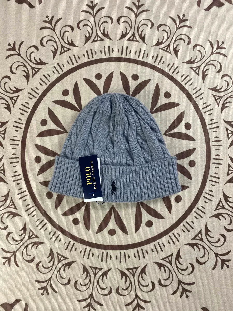 Polo Ralph Lauren Polo Ralph Lauren Cable Knit Beanie in Grey Grey - 1