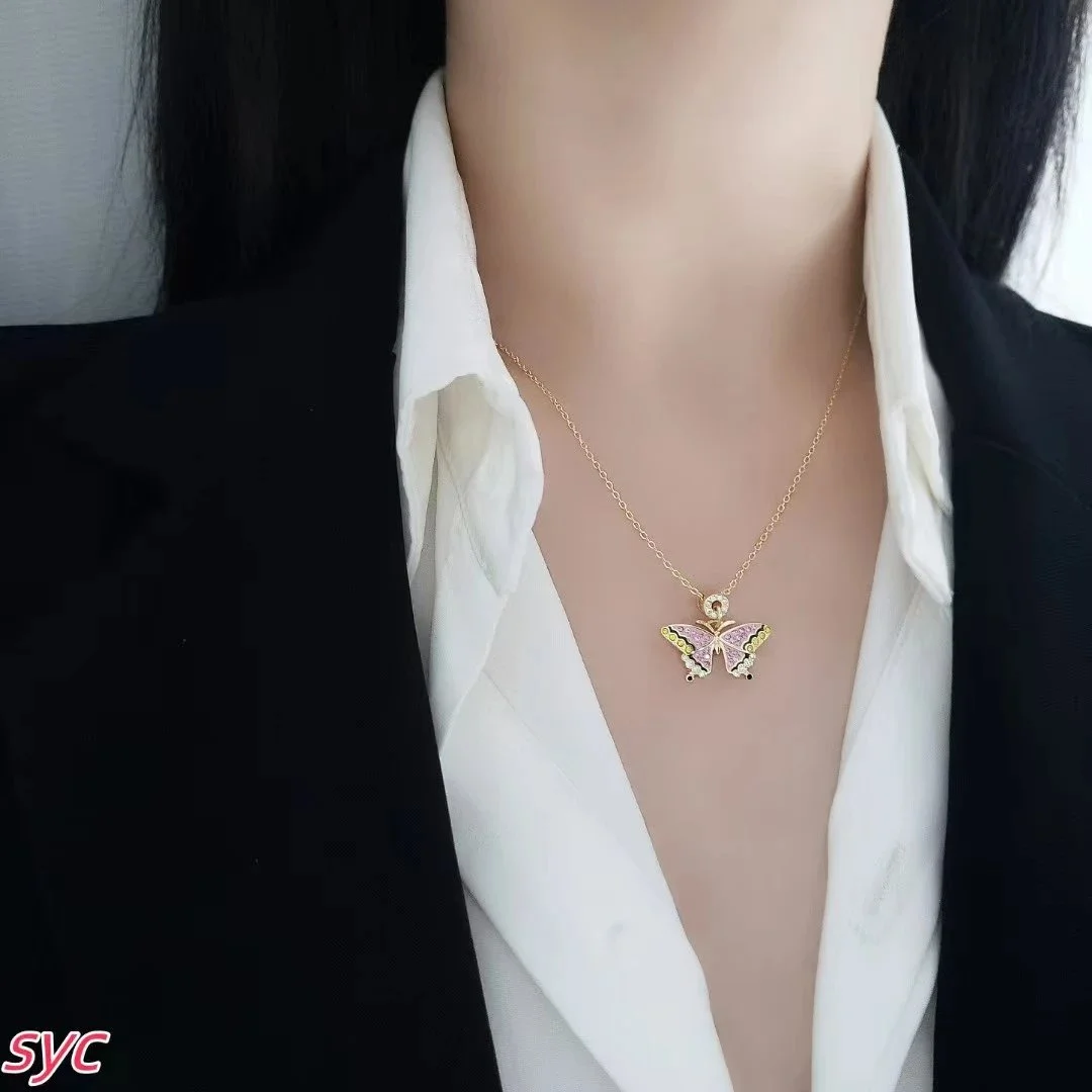 Other Butterfly Pendant Necklace Gold Color Jewelry Gold - 1